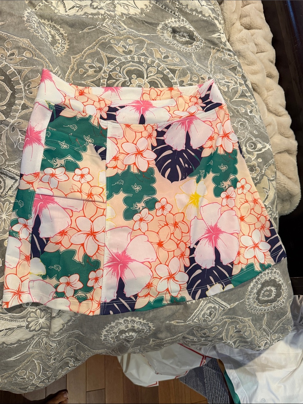 Tropical Floral running skirt—S